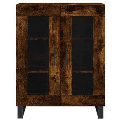 vidaXL Highboard Räuchereiche 69,5x34x180 cm Holzwerkstoff