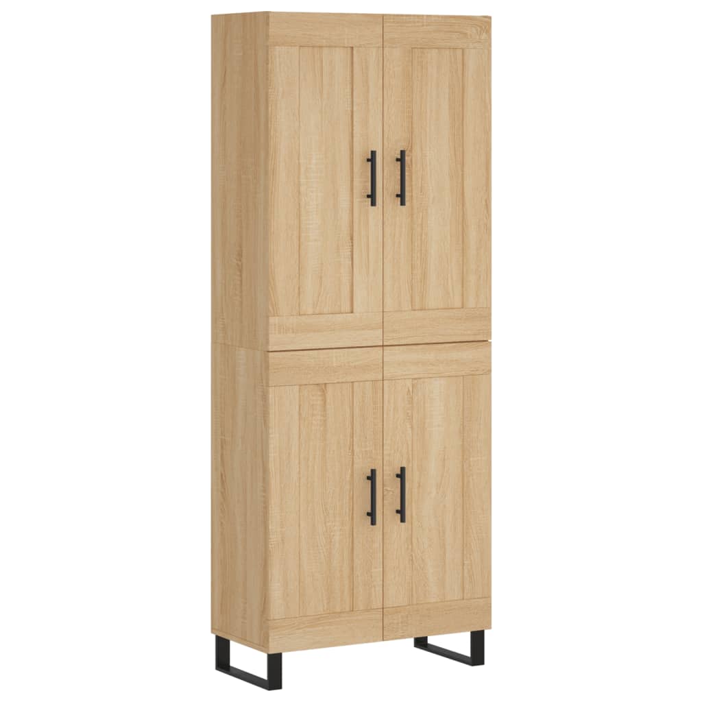 vidaXL Vaisselier chêne Sonoma 69,5x34x180 cm Aggloméré