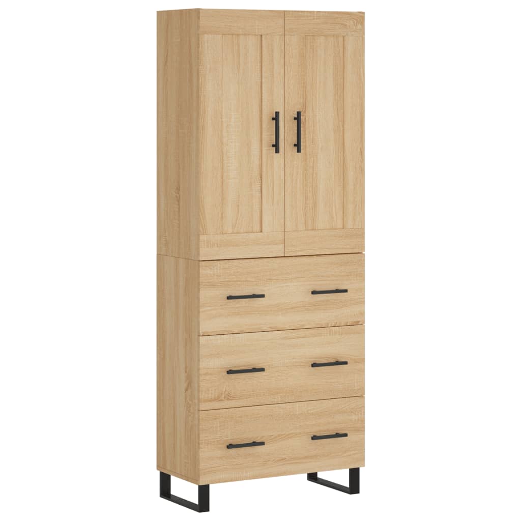vidaXL Vaisselier chêne Sonoma 69,5x34x180 cm Aggloméré