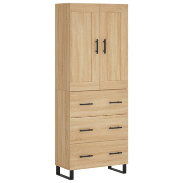 vidaXL Vaisselier chêne Sonoma 69,5x34x180 cm Aggloméré