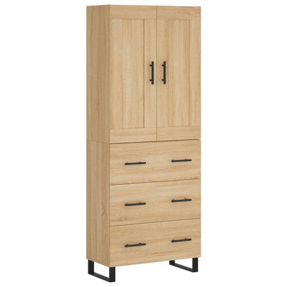 vidaXL Vaisselier chêne Sonoma 69,5x34x180 cm Aggloméré