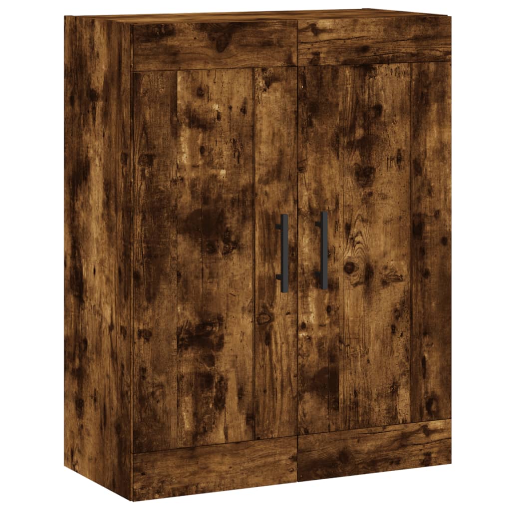 vidaXL Highboard Chêne fumé 69,5x34x180 cm Bois d'ingénierie