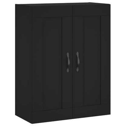vidaXL Highboard noir 69,5x34x180 cm Bois d'ingénierie