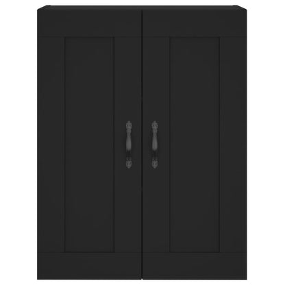 vidaXL Highboard noir 69,5x34x180 cm Bois d'ingénierie