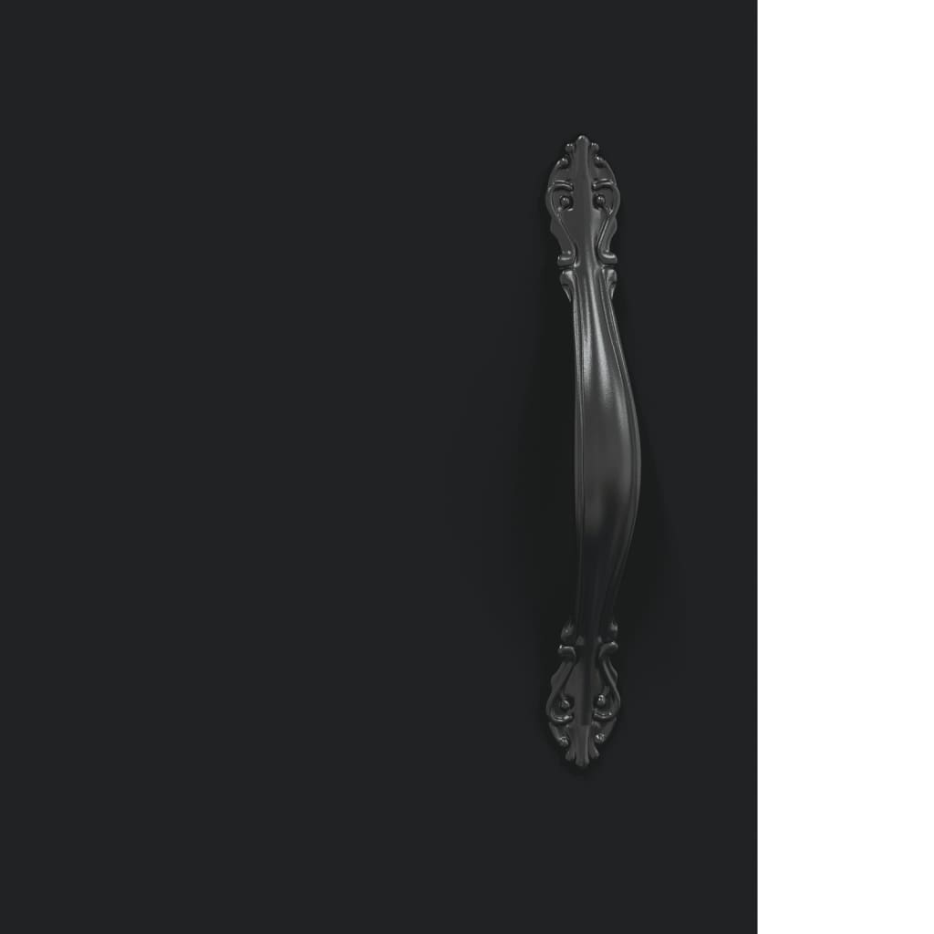 vidaXL Highboard noir 69,5x34x180 cm Bois d'ingénierie
