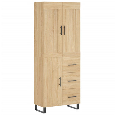 vidaXL Vaisselier chêne Sonoma 69,5x34x180 cm Aggloméré