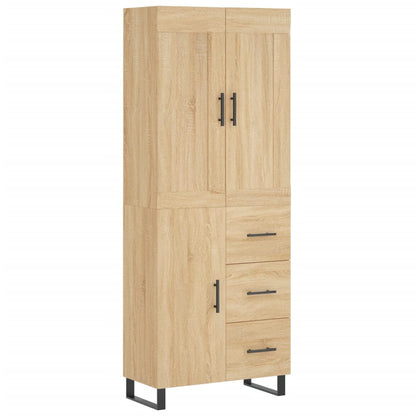 vidaXL Vaisselier chêne Sonoma 69,5x34x180 cm Aggloméré
