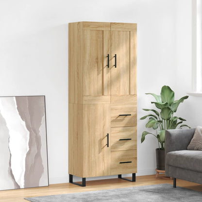 vidaXL Vaisselier chêne Sonoma 69,5x34x180 cm Aggloméré