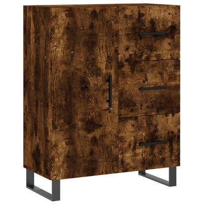 vidaXL Highboard Chêne Fumé 69,5x34x180 cm Bois d'ingénierie