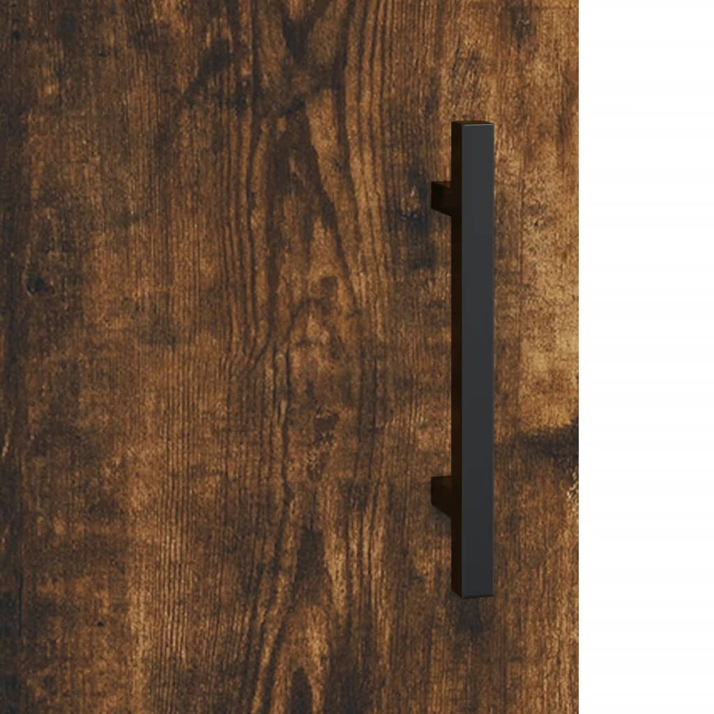 vidaXL Highboard Chêne Fumé 69,5x34x180 cm Bois d'ingénierie