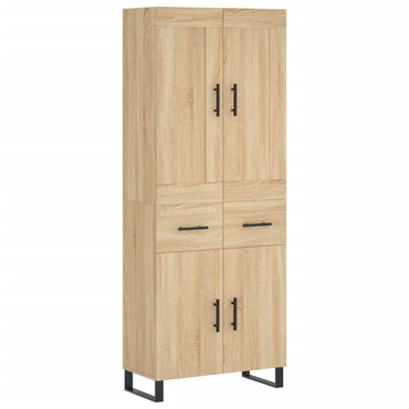 vidaXL Vaisselier chêne Sonoma 69,5x34x180 cm Aggloméré