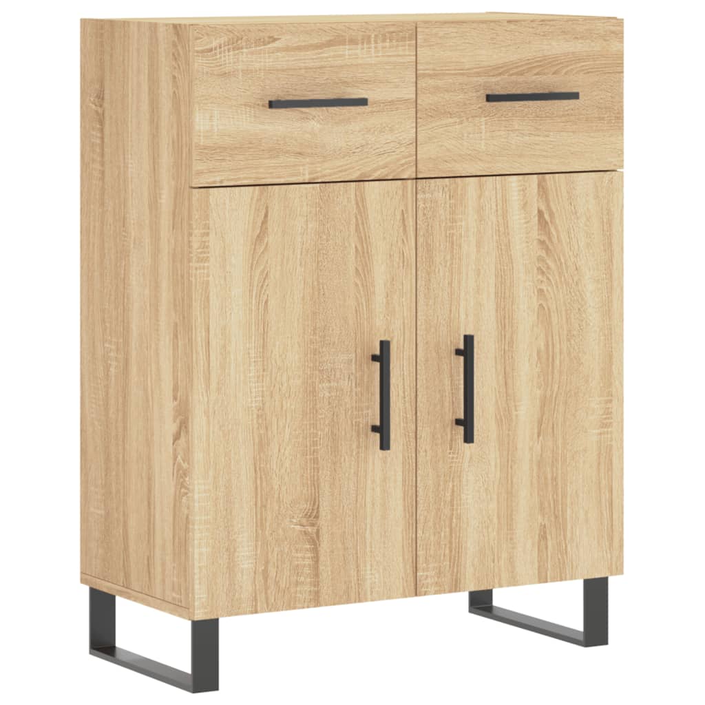 vidaXL Vaisselier chêne Sonoma 69,5x34x180 cm Aggloméré