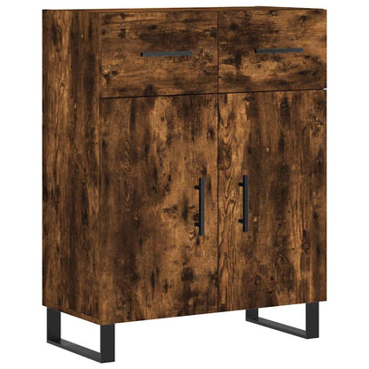 vidaXL Highboard Räuchereiche 69,5x34x180 cm Holzwerkstoff
