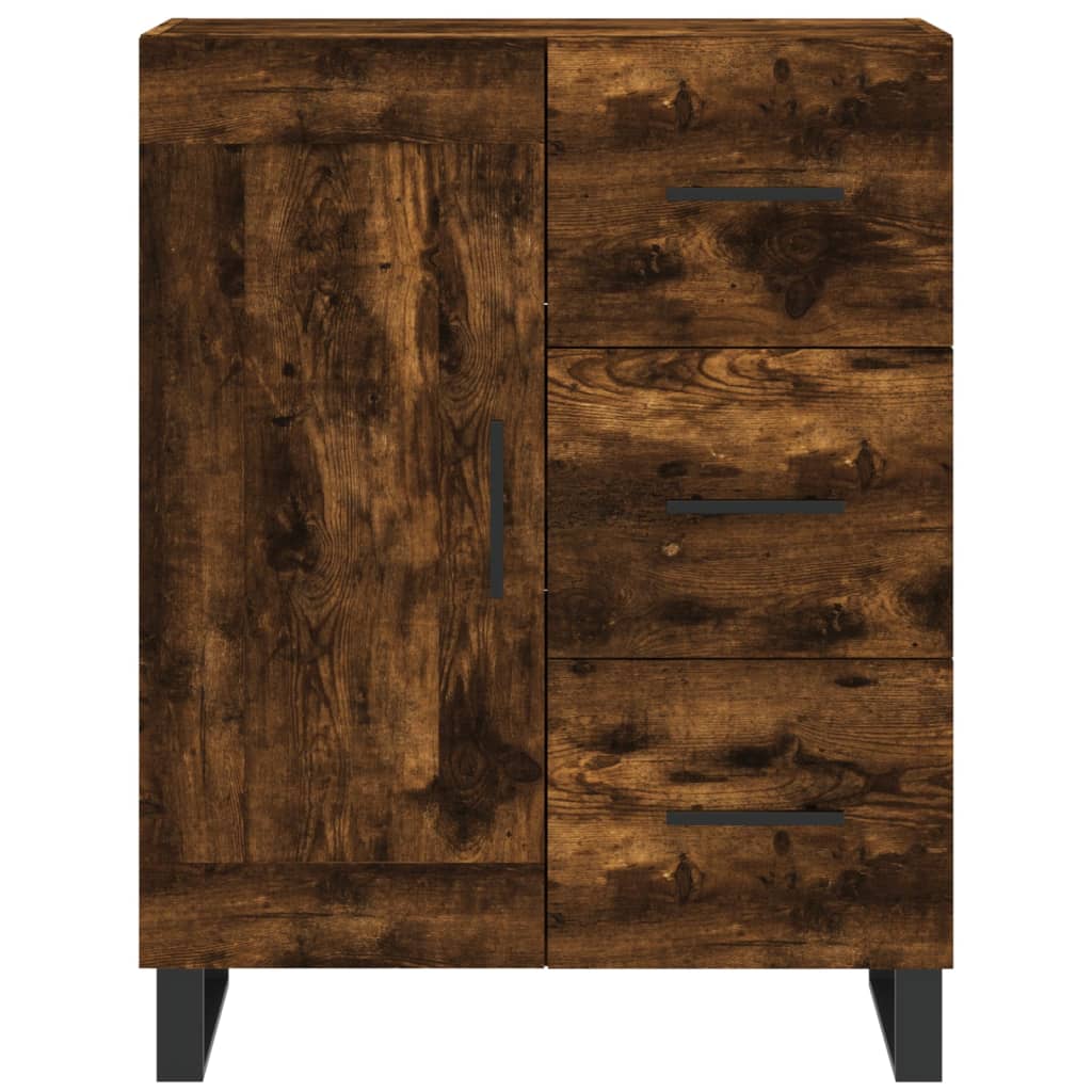 vidaXL Highboard Räuchereiche 69,5x34x180 cm Holzwerkstoff