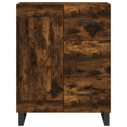vidaXL Highboard Räuchereiche 69,5x34x180 cm Holzwerkstoff