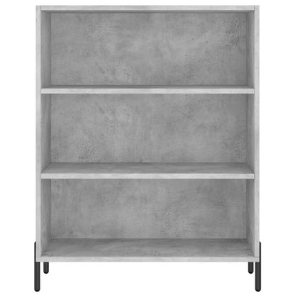 vidaXL Bahut gris béton 69,5x34x180 cm Aggloméré
