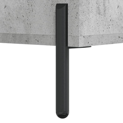vidaXL Bahut gris béton 69,5x34x180 cm Aggloméré