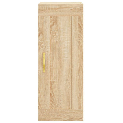 vidaXL Highboard Sonoma-Eiche 34,5x34x180 cm Holzwerkstoff