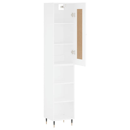 vidaXL Highboard Weiß 34,5x34x180 cm Holzwerkstoff