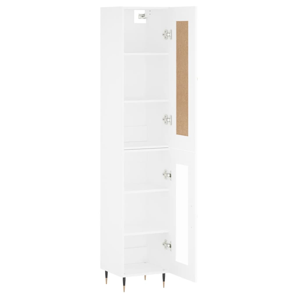 vidaXL Highboard Weiß 34,5x34x180 cm Holzwerkstoff
