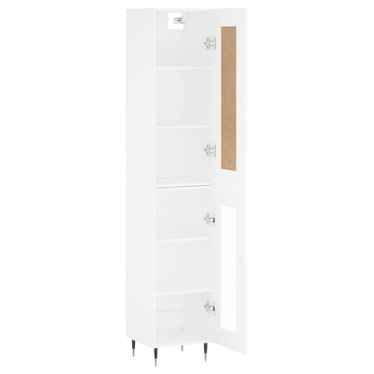 vidaXL Highboard Weiß 34,5x34x180 cm Holzwerkstoff