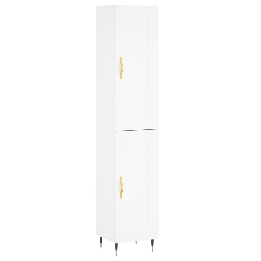 vidaXL Highboard Weiß 34,5x34x180 cm Holzwerkstoff