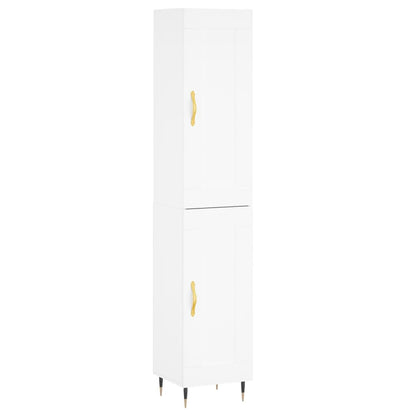 vidaXL Highboard Weiß 34,5x34x180 cm Holzwerkstoff