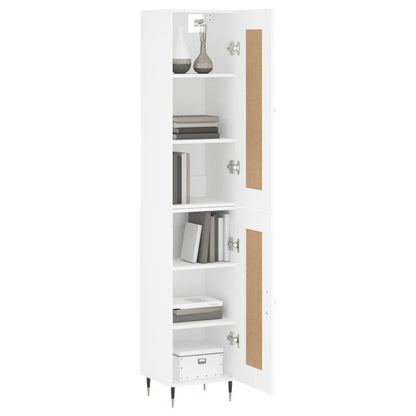 vidaXL Highboard Weiß 34,5x34x180 cm Holzwerkstoff
