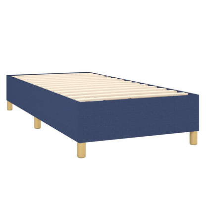 vidaXL Lit coffre avec matelas bleu 80x200 cm Tissu