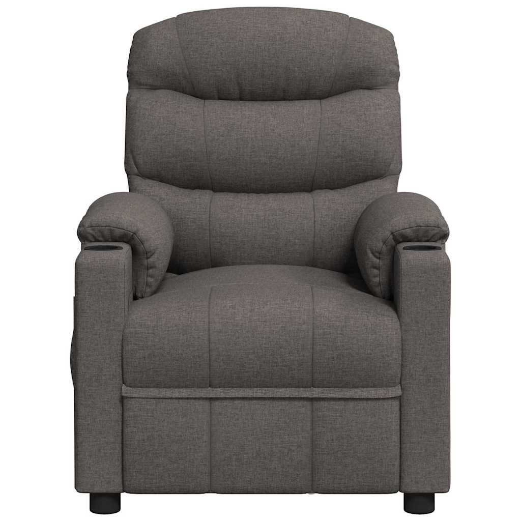 vidaXL Relaxsessel Elektrisch Dunkelgrau Stoff