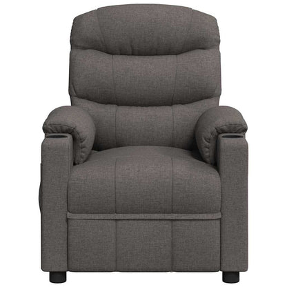 vidaXL Relaxsessel Elektrisch Dunkelgrau Stoff