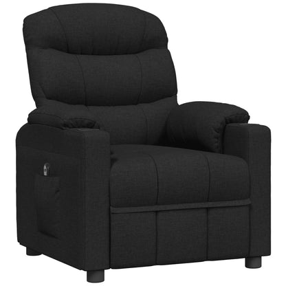 vidaXL Relaxsessel Elektrisch Schwarz Stoff