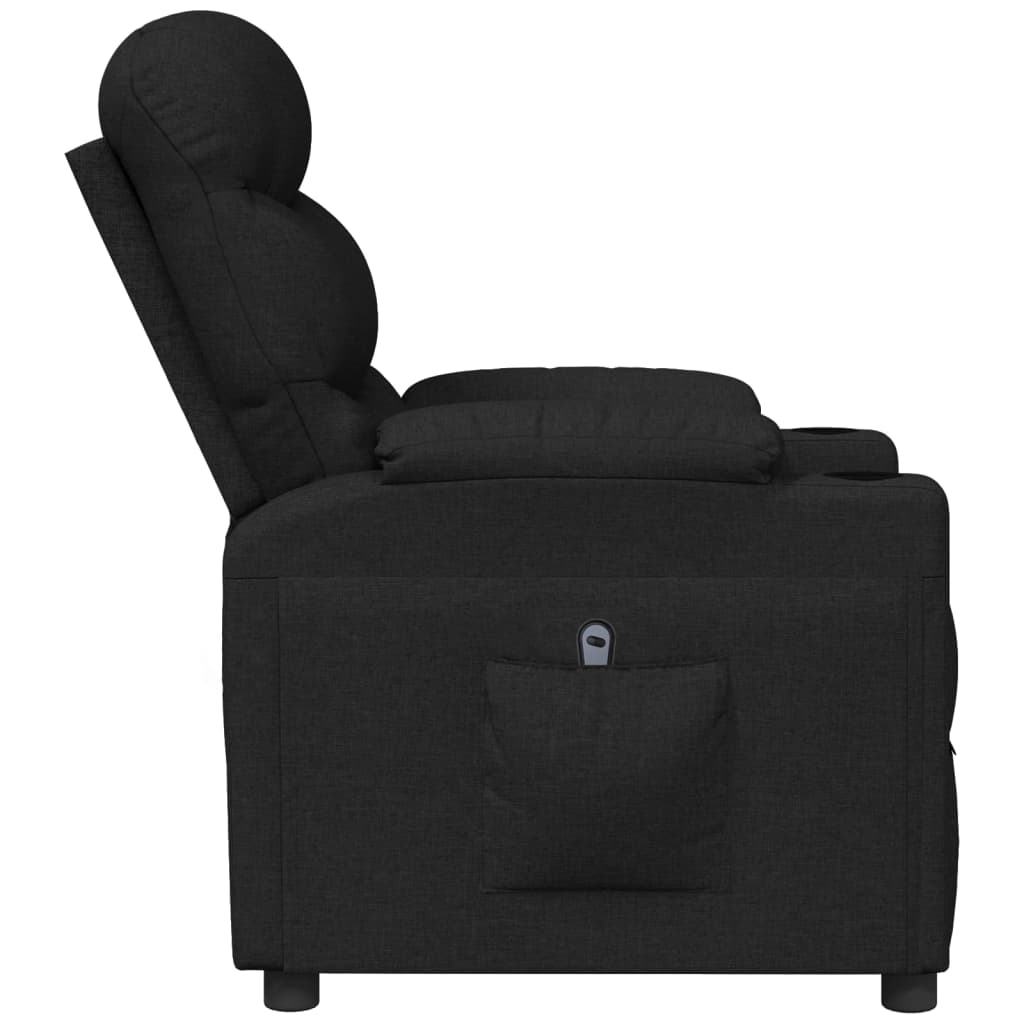 vidaXL Relaxsessel Elektrisch Schwarz Stoff
