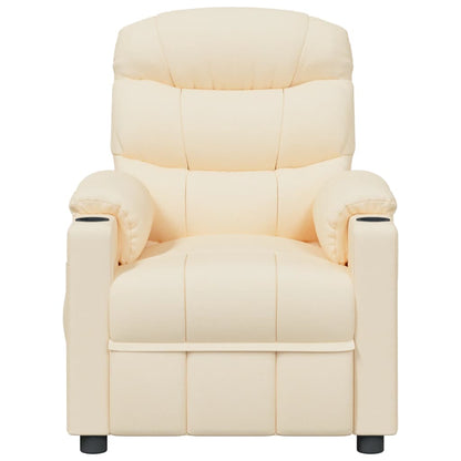 vidaXL Relaxsessel Elektrisch Creme Stoff