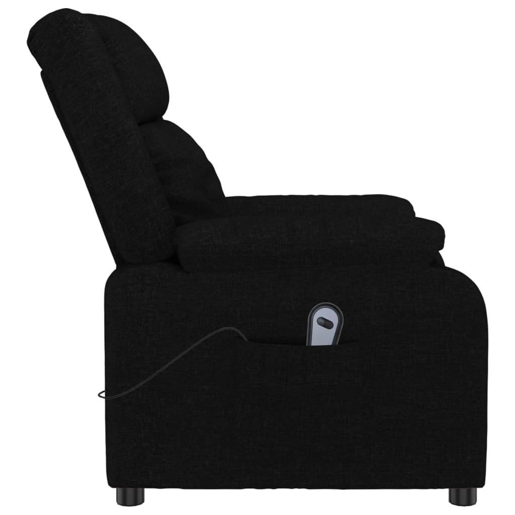vidaXL Relaxsessel Elektrisch Schwarz Stoff