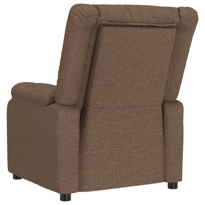 vidaXL Relaxsessel Elektrisch Braun Stoff