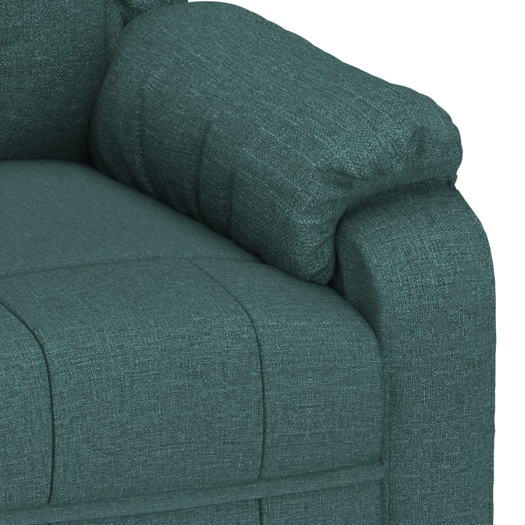 vidaXL Relaxsessel Elektrisch Dunkelgrün Stoff