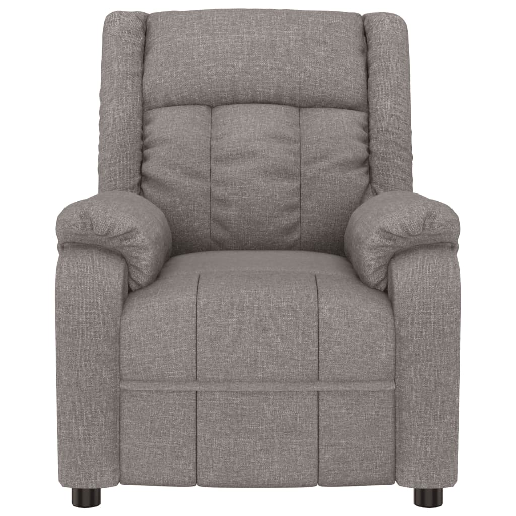 vidaXL Relaxsessel Elektrisch Taupe Stoff