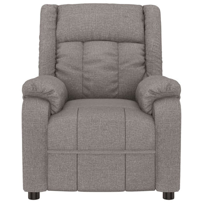 vidaXL Relaxsessel Elektrisch Taupe Stoff