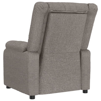 vidaXL Relaxsessel Elektrisch Taupe Stoff