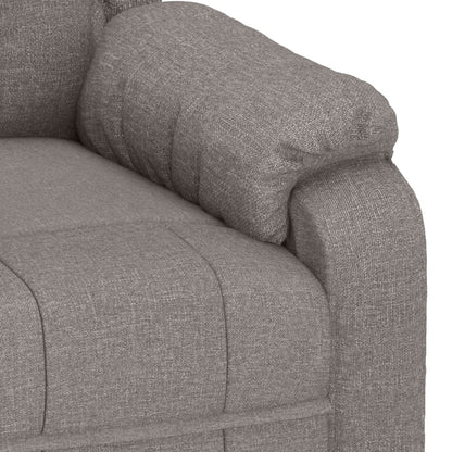 vidaXL Relaxsessel Elektrisch Taupe Stoff