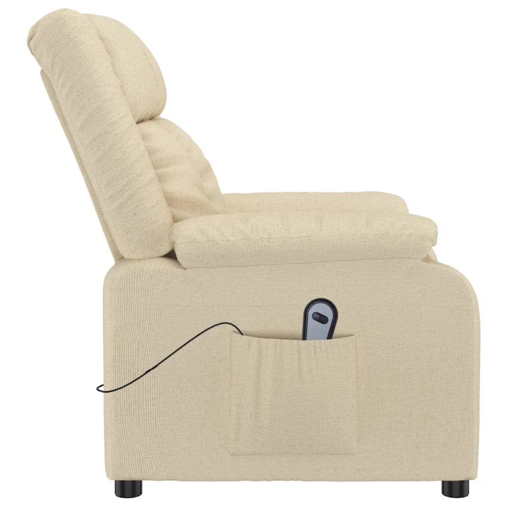 Relaxsessel Elektrisch Creme Stoff