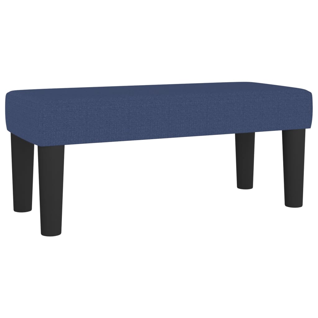 vidaXL Boxspringbett mit Matratze Blau 80x200 cm Stoff