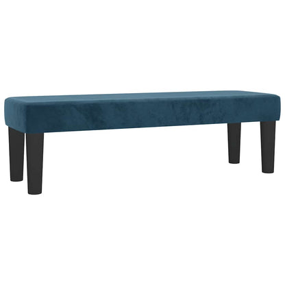 vidaXL Lit tapissier avec matelas bleu foncé 200x200 cm velours
