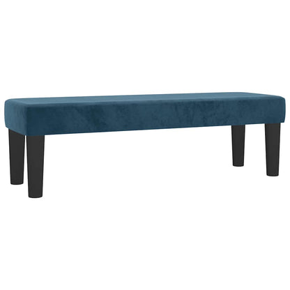 vidaXL Lit boxspring avec matelas Velours bleu foncé 160x200 cm