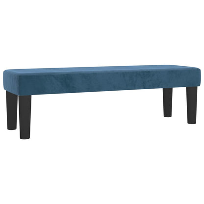 vidaXL Lit tapissier avec matelas bleu foncé 200x200 cm velours