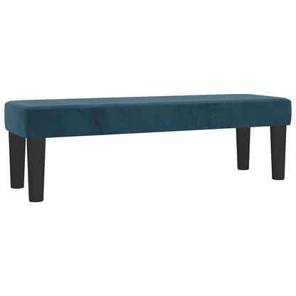 vidaXL Lit coffre avec matelas Bleu foncé 140x200 cm Velours