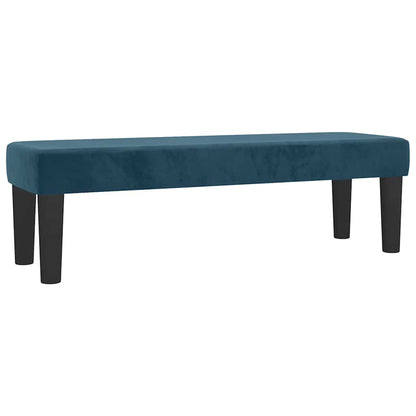 vidaXL Lit boxspring avec matelas Velours bleu foncé 160x200 cm