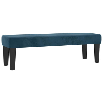 vidaXL Lit coffre avec matelas Bleu foncé 140x200 cm Velours
