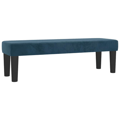 vidaXL Lit coffre avec matelas Bleu foncé 140x200 cm Velours